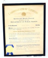 1964 KY Police State Award