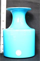 Vintage royal copenhagen blue cased 6in vase