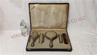 Antique 830 Silver German Vanity Grooming 5pc Kit