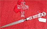 WATERFORD CRYSTAL LETTER OPENER & CROSS ORNAMENT