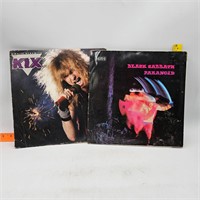 KIX/Black Sabbath Vinyl Albums