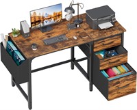 Lufeiya 47 Computer Desk with File Drawers