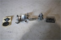 Mini stainless figures and pewter figure