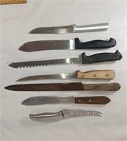 C7)  Knife lot. Assorted styles.