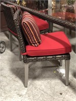 Panorama Dining Side Chair with Cushion  Red