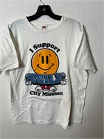 Vintage Smiley Face City Mission Shirt