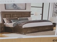 Universal B. - King Storage Bed (In 2 Boxes)