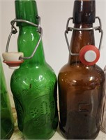 Mixed lot of 8 Antique bottles