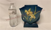 Vtg Roseville Pottery Zephyr Lily Fan Vase 206-7