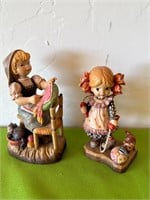 Anri Wood Carved Figurines Made in Italy