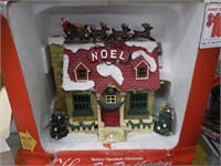 Noel reindeer on house
