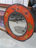 HAND PAINTED BUTTERFLY MIRROR