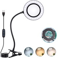 10X Magnifying Glass Lamp with Light Magnifier...