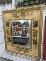 PAINTED BEVELED WALL MIRROR