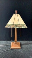 Arts & Crafts Style Leaded Glass Lamp