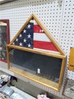 SHADOW BOX WITH US FLAG