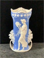 Antique Schafer & Vater Jasperware Vase