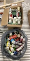 Box and bag  of paint