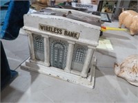 CAST IRON BUILDING WIRELESS BANK