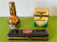 Limoges France Crayons, Paints + Trinket Boxes