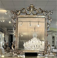 Platina Grand Carved Mirror