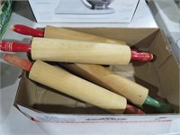 4 WOODEN ROLLING PINS