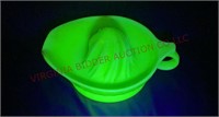 Jeanette Jadeite Uranium Glass Juicer - Glows!