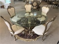 Platina Bodeaux Anglia 72" Round Dining Table Set