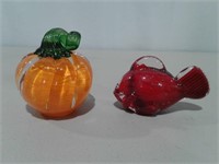 Prestige Pumpkin & Red Glass Fish