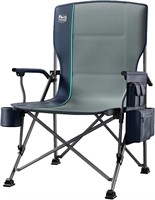 TIMBER RIDGE Camping Chair 500lbs  Blue Steel