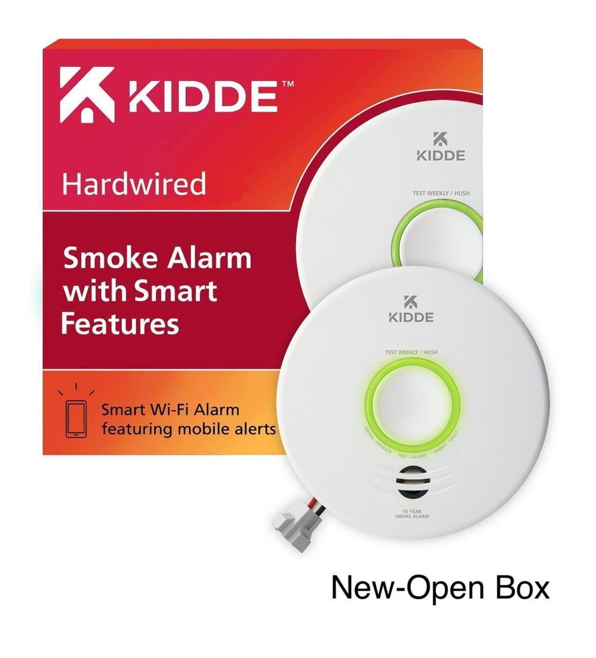 Kidde Hardwired Smoke Detector with Smart Features