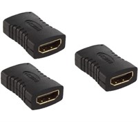 3X HDMI COUPLER, HDMI FEMALE TO FEMALE ADAPTER