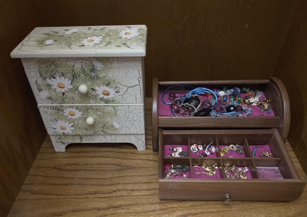 Wooden Jewelry Box, Small Paint Box