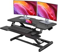 Stand Desk Converter  32 inch  Black
