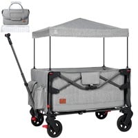 Travel Wagon Stroller for 2 Kids & Cargo