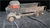 Antique Pressed Steel Toy Black Truck