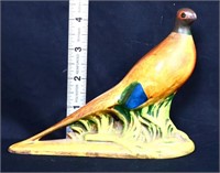 Vintage Belgian 4in ceramic pheasant figure