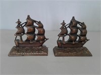 Cast Iron Ship Bookends (5" Wide)