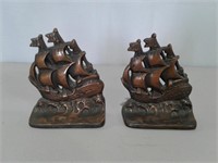 Cast Iron Ship Bookends (5" Wide)
