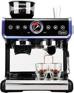 CYK7601 Espresso Machine & Grinder  Black