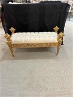 Chapelle 3 Seater Bed Bench 58"W-Gold