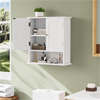 Smuxee White Bathroom Cabinet  2-Door