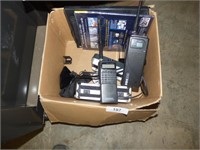 BOX WITH POLICE SCANNER & CB RADIO & MORE