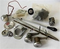 Lot Vintage Car Parts Ignition Switches, Radio
