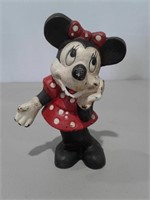 Vtg. 8" Cast Iron Minnie Mouse Coin Bank