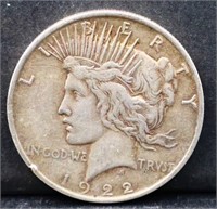 1922 peace dollar