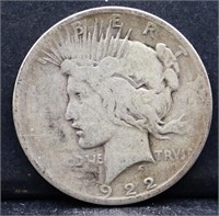 1922 peace dollar
