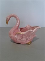 Vtg. 50's Pink Swan Planter