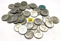 x39- Half dollars, 40% silver -x39 half dollars -