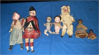 Assorted Antique Bisque Dolls, Parts